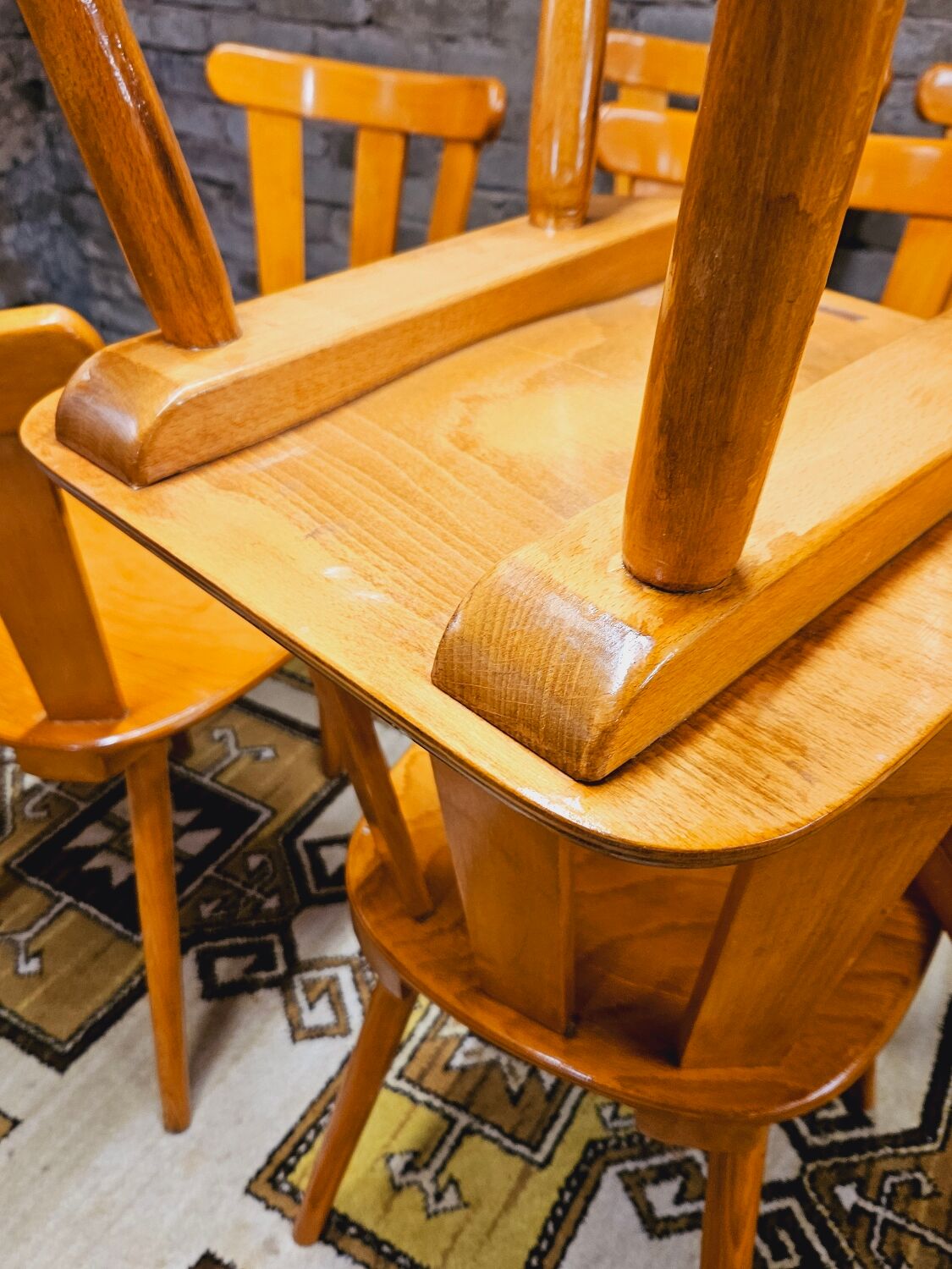 Set of 12 vintage bistro chairs