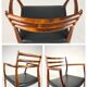 Danish Modern roosewood and leather Mod. 62 Niels Møller chair, 1962