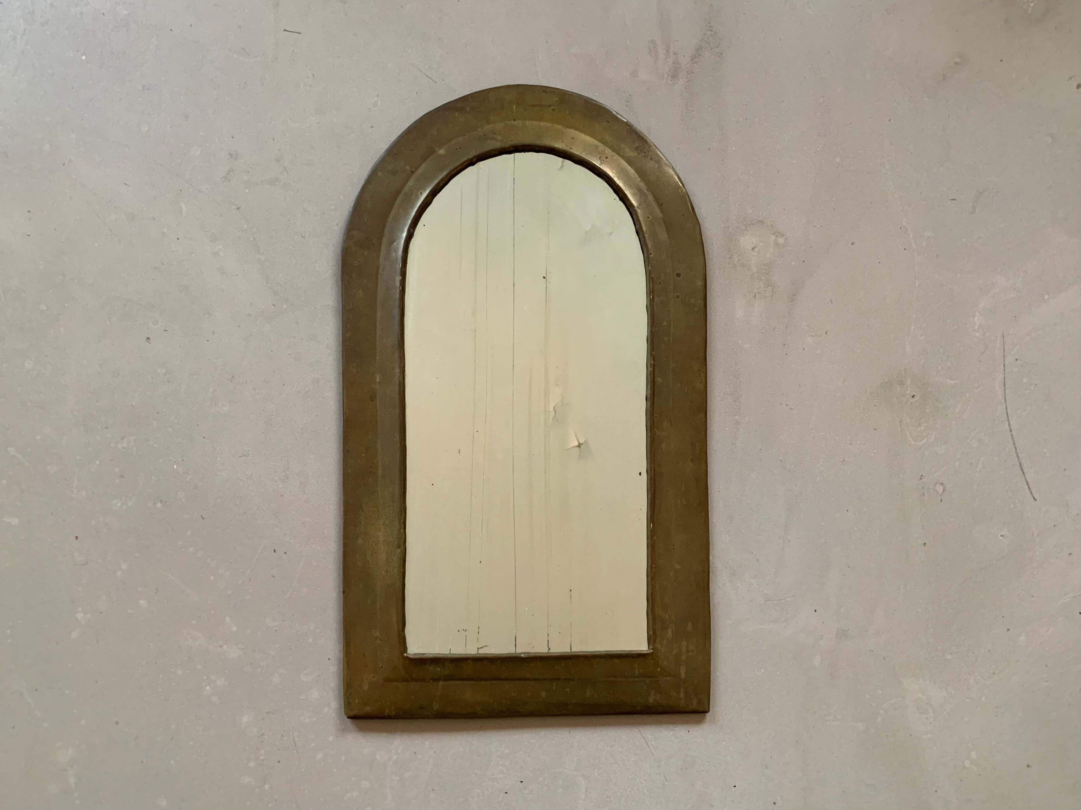Bronze arch mirror