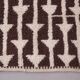 Brown Beni Ourain Rug 183 x 246 cm, Handmade Berber Wool Rug, Vintage Style
