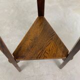 Side table in Jugendstil with a brass top by Joseph Maria Olbrich