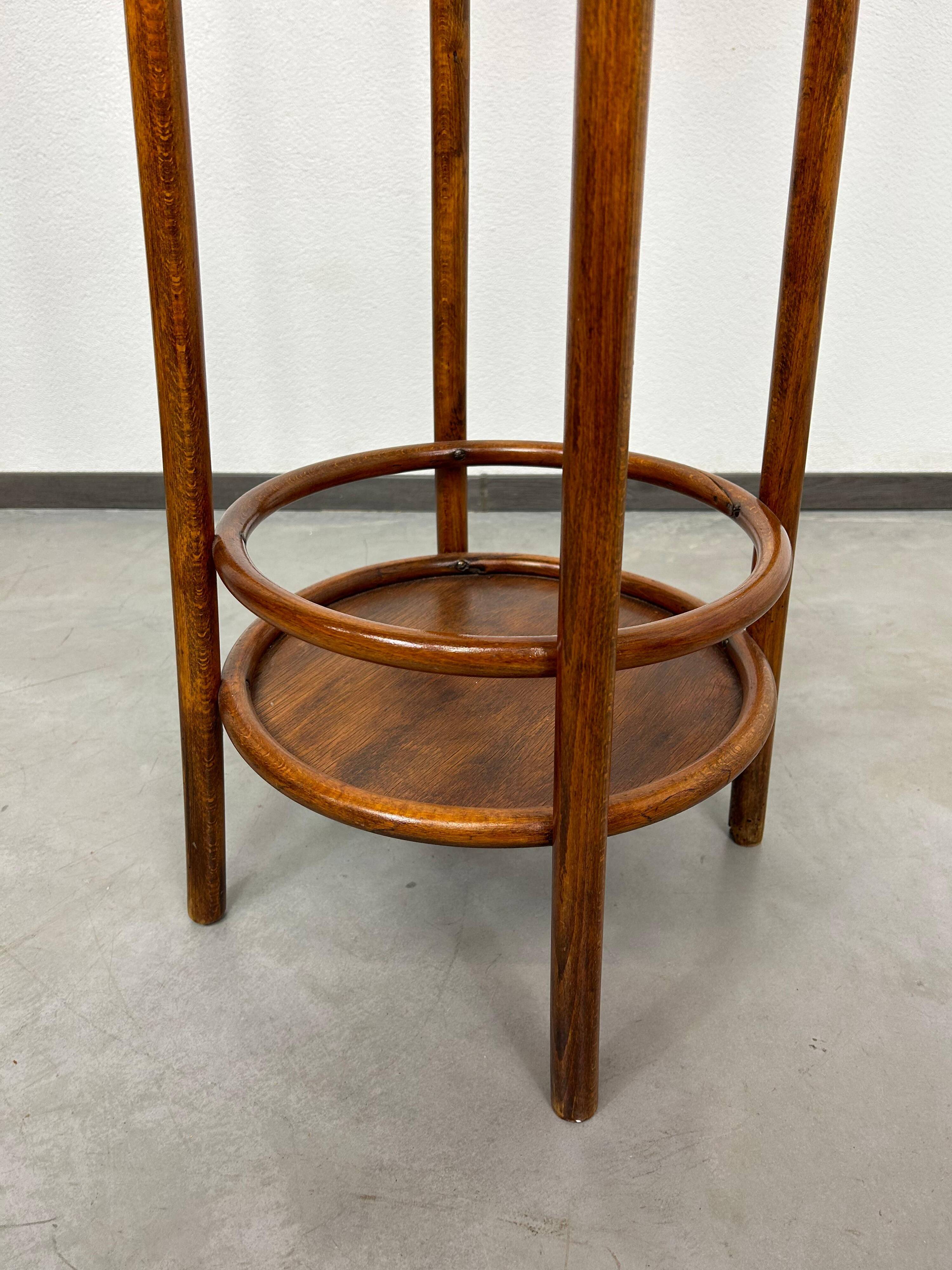 Bentwood side table attributed to Otto Wagner for Thonet.