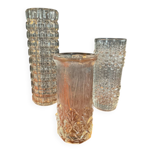 Trio de vases rouleaux