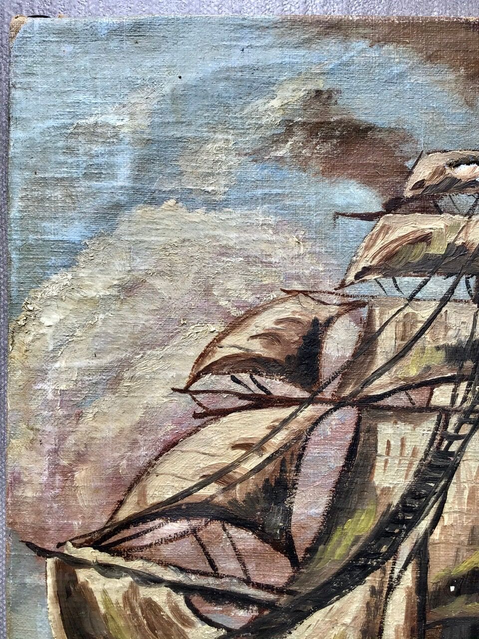 Ancient painting, Marine early 20th century