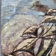 Ancient painting, Marine early 20th century
