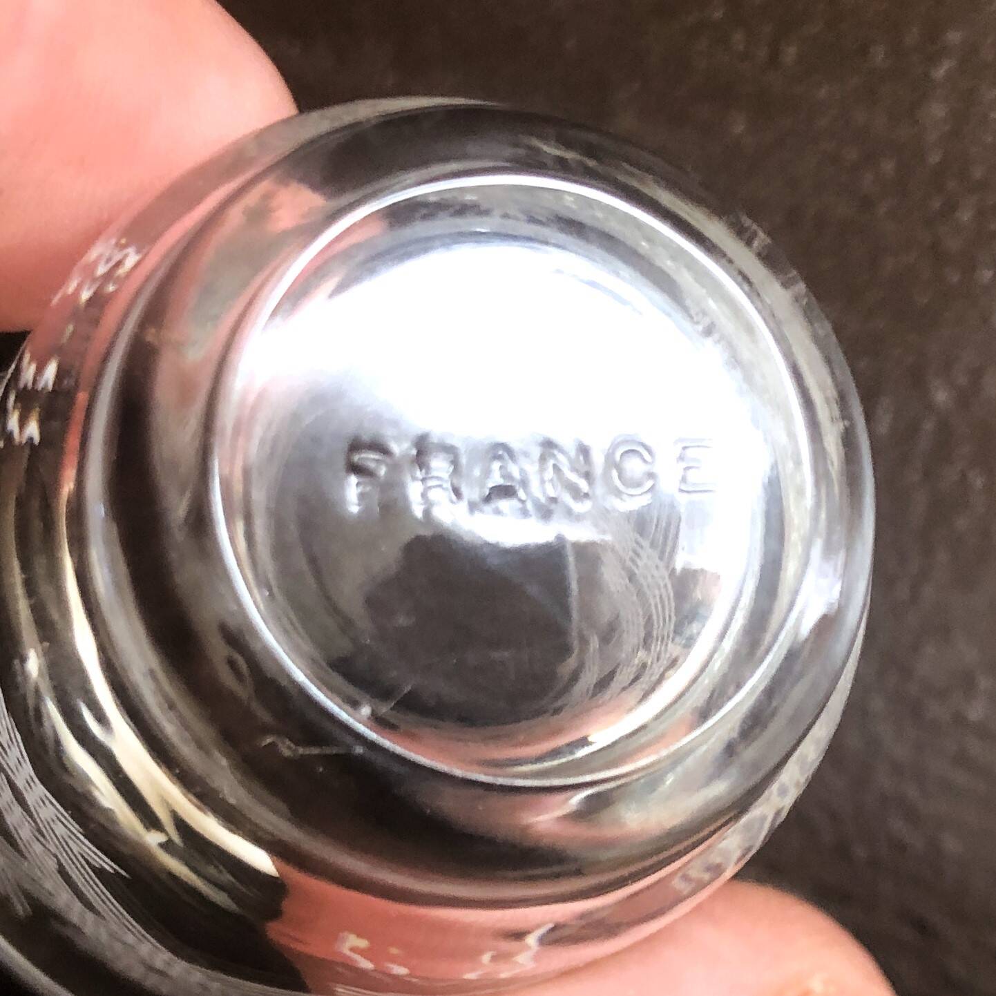 Set of 8 mini liqueur glasses Art Deco style France