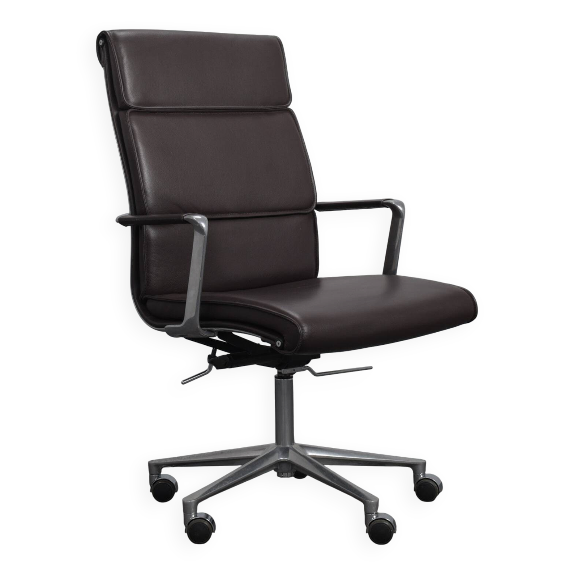 Una leather office chair by ICF, Italy, 1990s