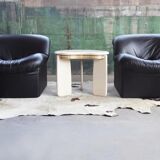 Post-modern upholstered sculptural armchair 1980