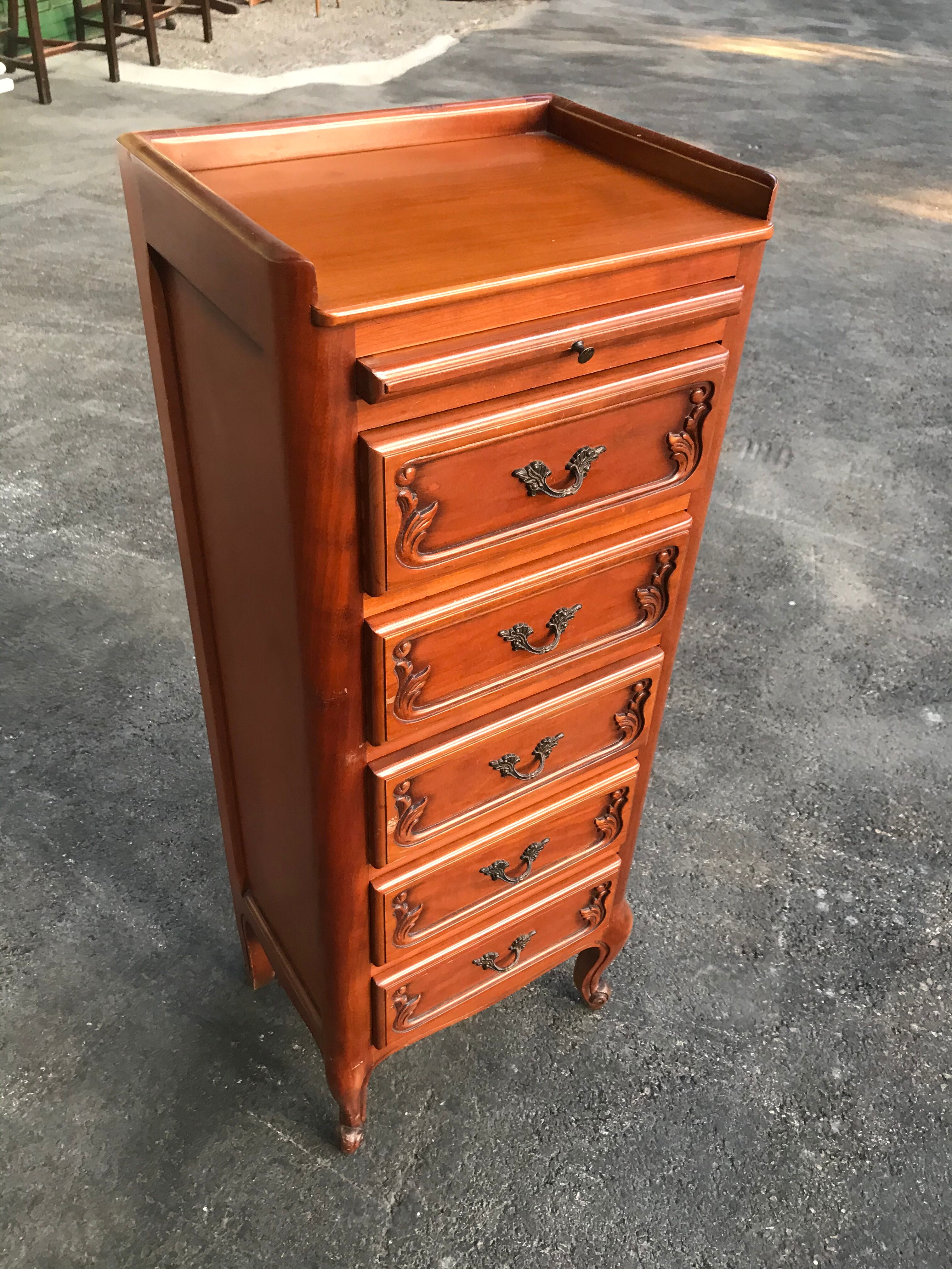 Louis XV-style cherry dresser