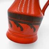 Ceramic orangeade set, orange, Zell, 1970s.