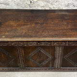 Chest Louis XIV era solid oak circa 1680-1700 (B)