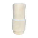 Cylindrical vase 1960 in white ceramic