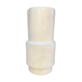 Vase cylindrique 1960 en céramique blanche