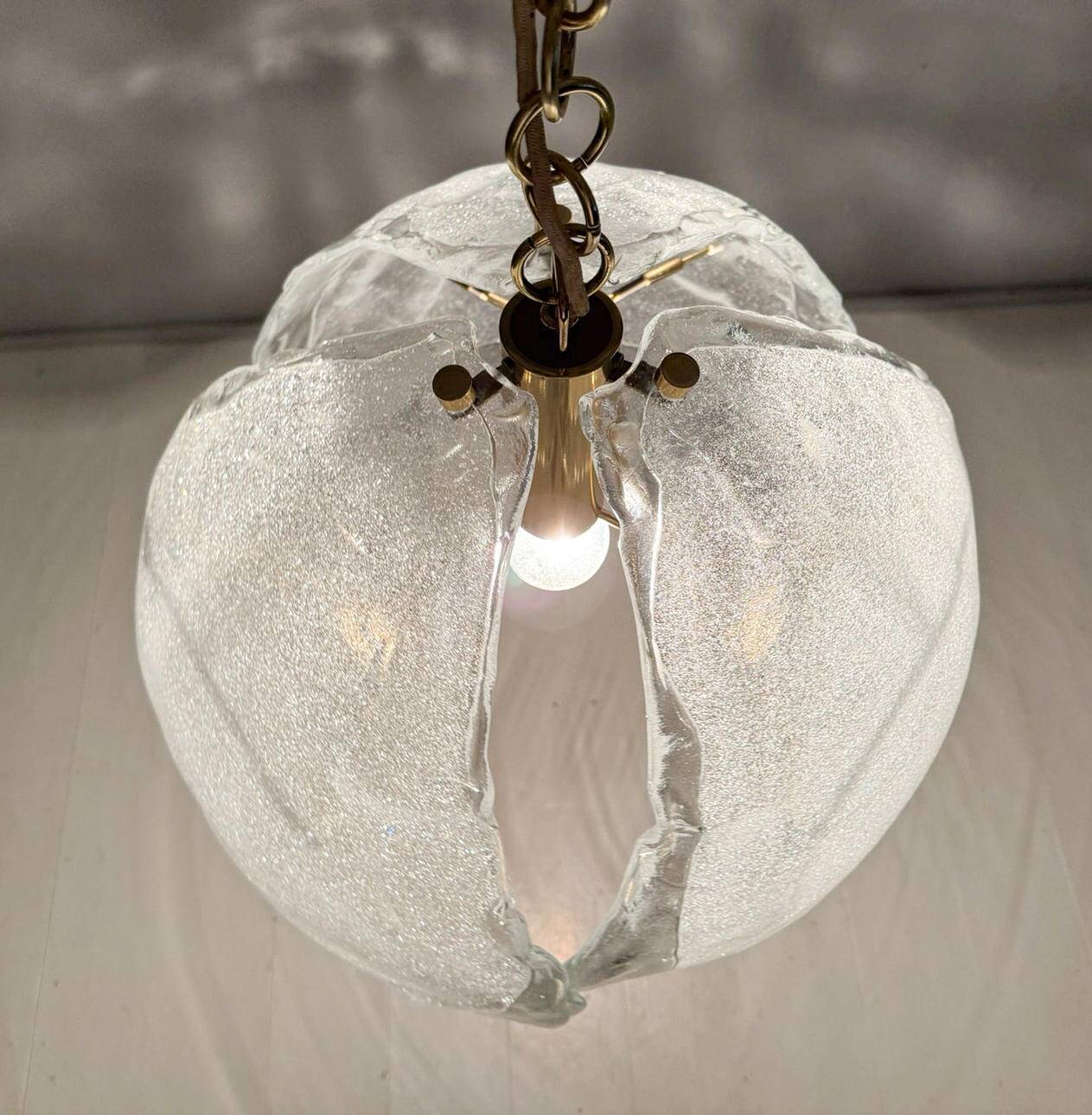 Kaiser Leuchten. Ceiling lamp/pendant lamp, Murano glass, Germany, 1960s.