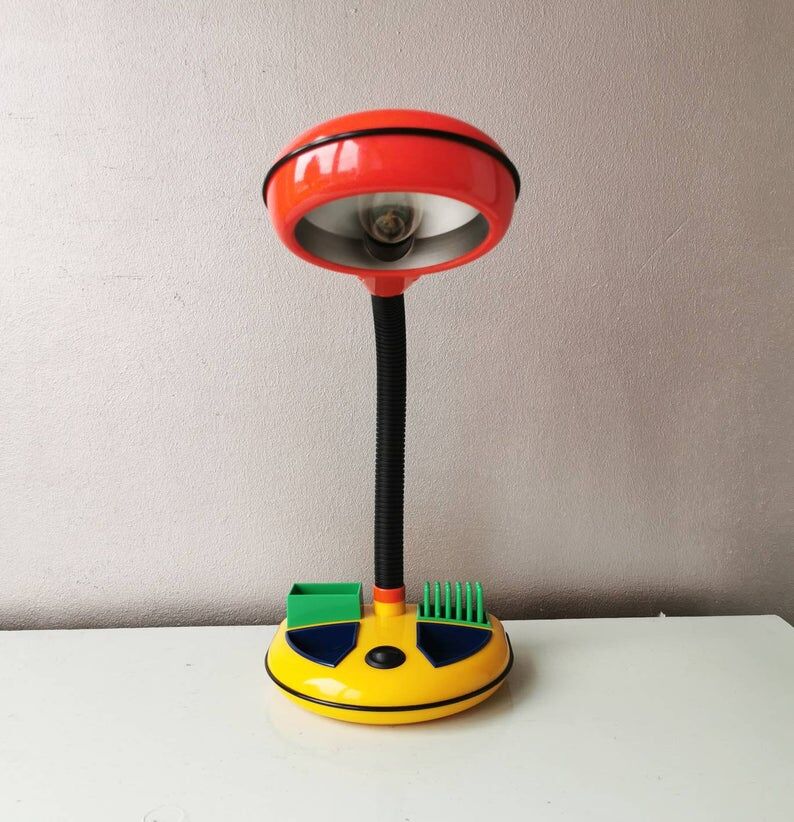 1980s plastic desk lamp