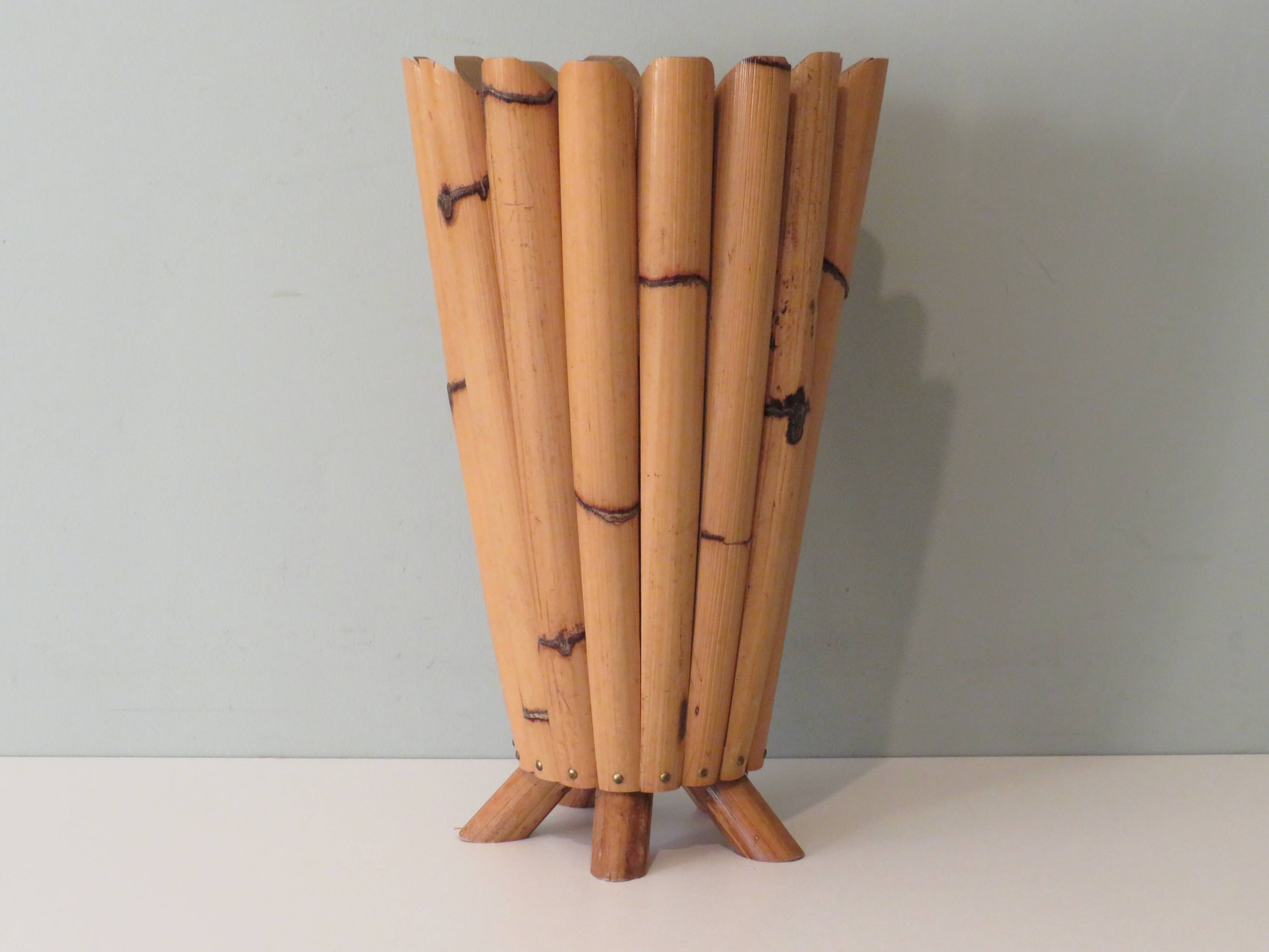 Bamboo umbrella stand, France 1950s