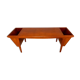 Scandinavian coffee table vintage 50s 60s in teak with magazine holders