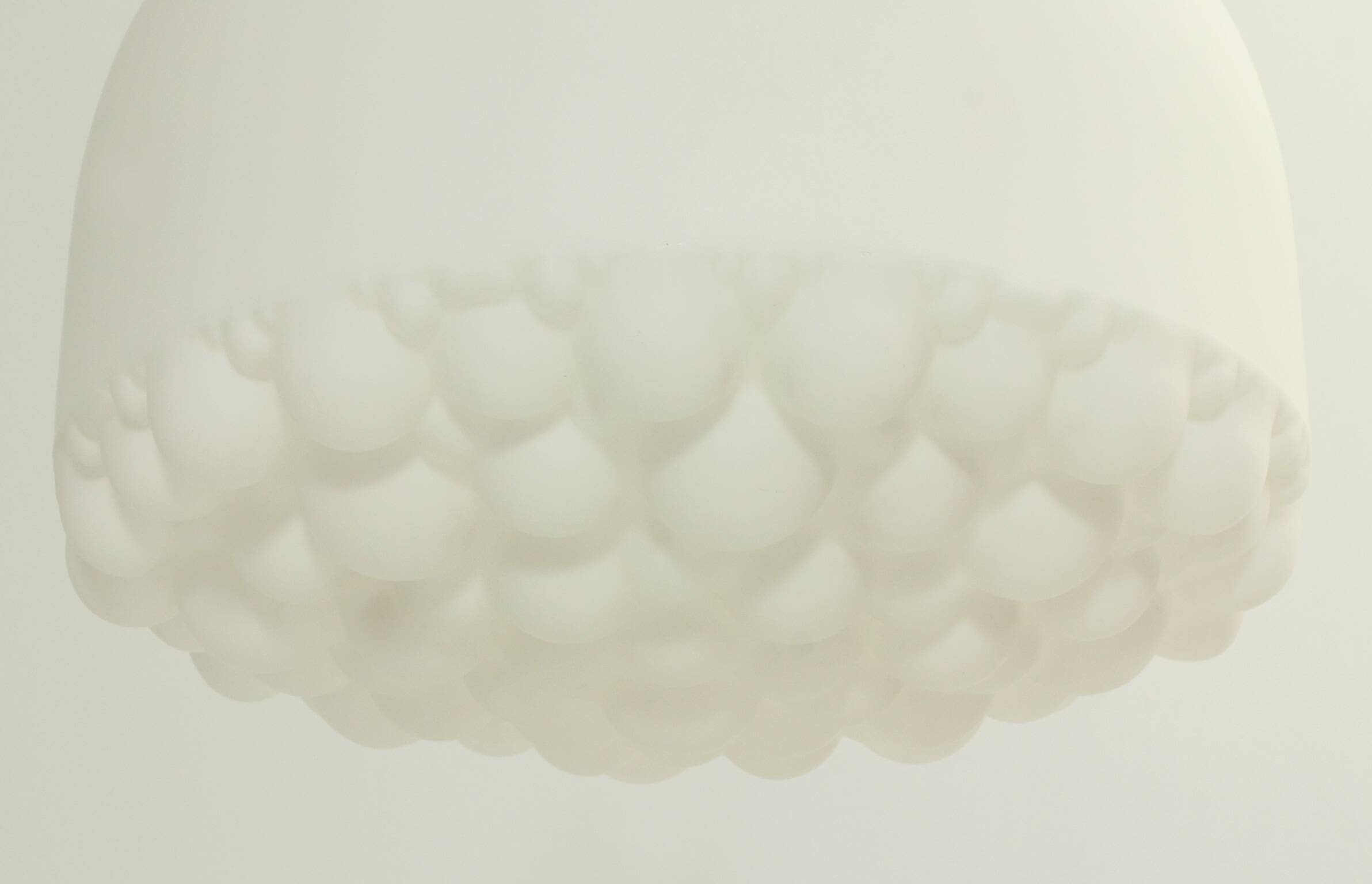 Lustre en verre opal de Peill & Putzler, Allemagne, 1960's