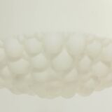 Lustre en verre opal de Peill & Putzler, Allemagne, 1960's