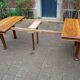 Art Nouveau extendable table in walnut from the 1900s, Nancy school.