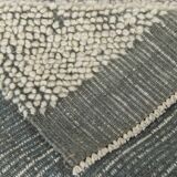Tapis turc moderne en laine vert cendré, fait à la main, 8x10, 261x309Cm, SK 34930