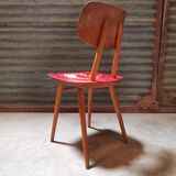 Pair of wooden chairs published by Ton 1960