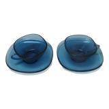 2 blue Vereco cups
