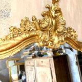 Old mirror with pediment nineteenth