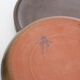 Flat plates x3, artisanal pottery, France
