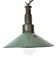 Industrial Petrol Enamel Military Pendant Lamp with Cast Aluminium Top