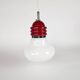 'Lampe ampoule' Tronconi Enrico Tronconi opaline chrome Italie années 1970