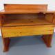 Vintage pine desk with sled legs from the 70s and 80s