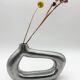 Vase sculptural en fonte d’aluminium, 1970s