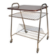Rolling vinyl storage trolley