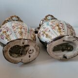Duo of rococo vases