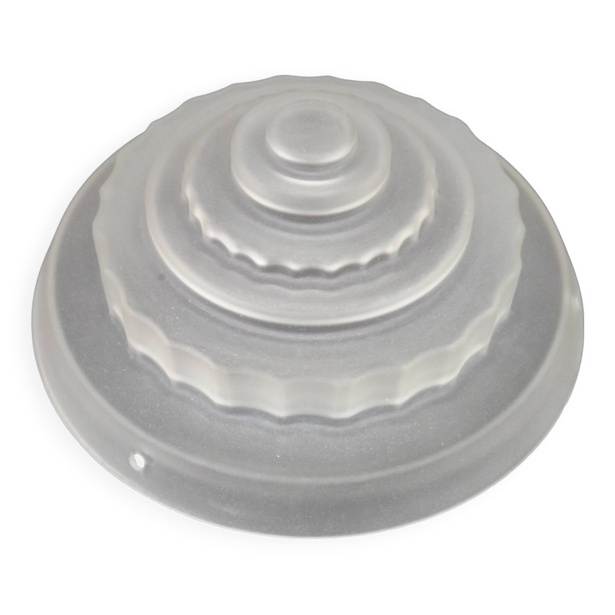 French Vintage Art Deco Skyscraper Style Opaque Glass Pendant Lamp Shade 52