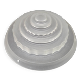 French Vintage Art Deco Skyscraper Style Opaque Glass Pendant Lamp Shade 52