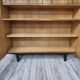 Restored Mid-Century Tapered Highboard Bar Cabinet  in Walnut & Mahogany