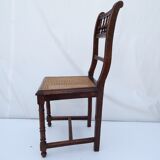 Set of 6 canned chairs