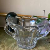 Molded pressed glass cup