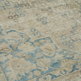 Hand-Knotted Persian Antique 1970s 210 cm x 294 cm Beige Wool Carpet
