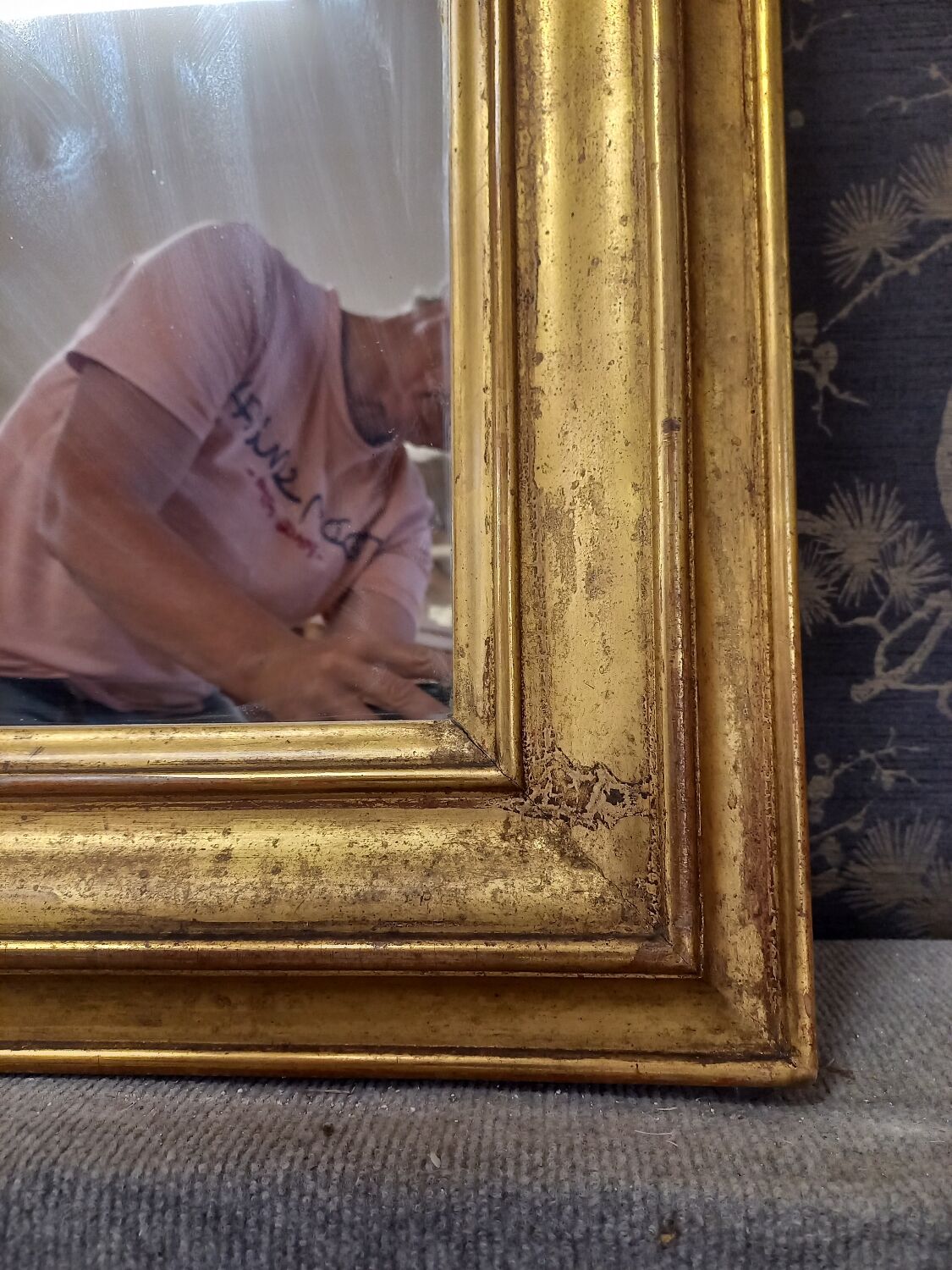Miroir époque Louis Philippe 1m18 x 91cm