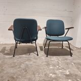 Pair of Armchairs by Gijs van der Sluis for van Der Sluis Steel Furniture