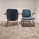 Paire de Fauteuils par Gijs van der Sluis pour van Der Sluis Steel Furniture