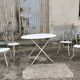 Garden furniture 4 places wrought iron old vintage xxeme