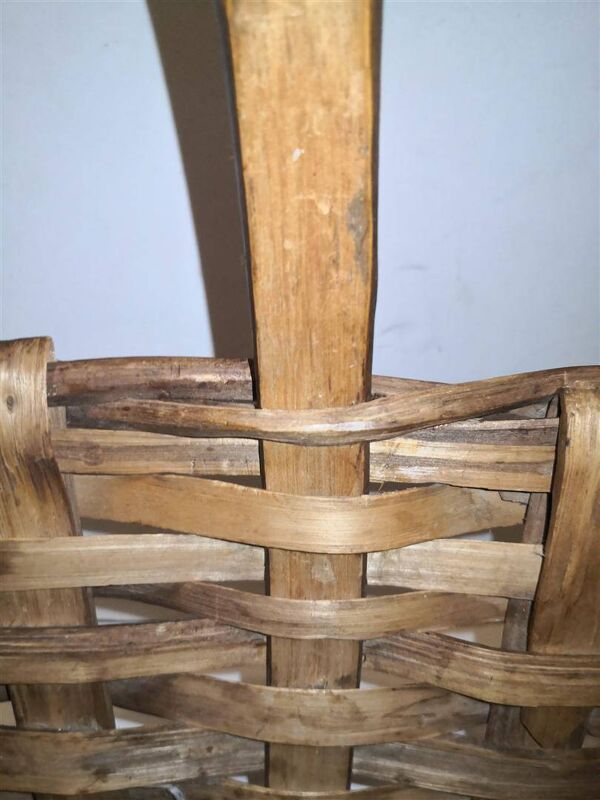 Rare ancien panier en bois rétro rétro vintage / XXème