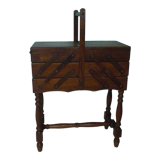 Worker on wooden stand, 50s/60s