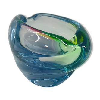 Ashtray by Jozef Hospodka for Chribska Sklarna, 1960s