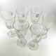 6 crystal wine stemmed glasses