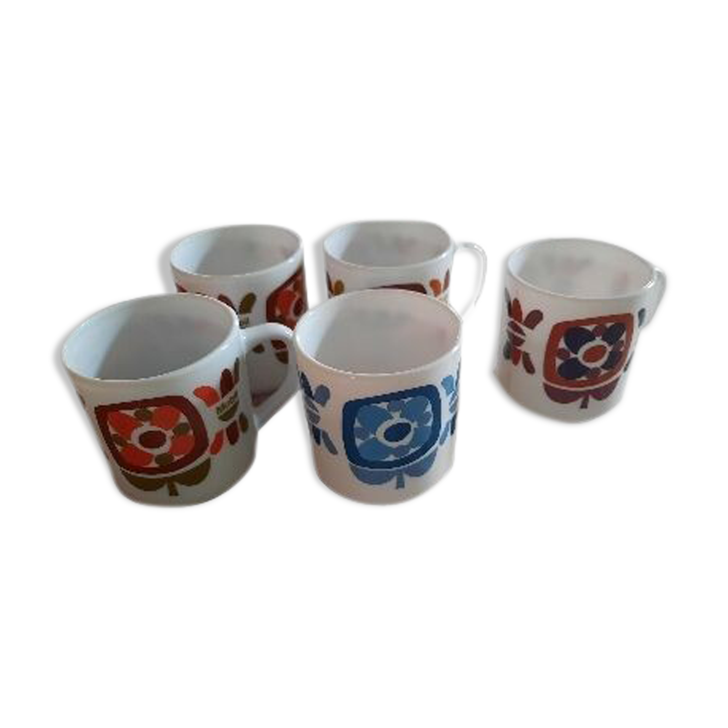 Set of 5 mug Mobil